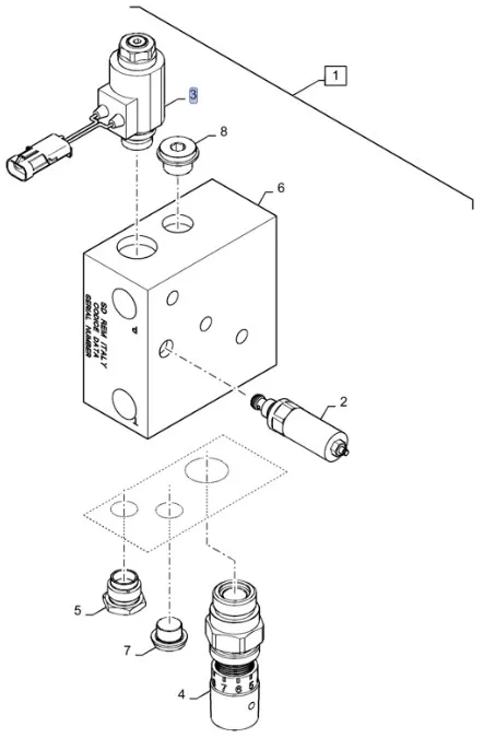 87673977 - клапан гидравлический