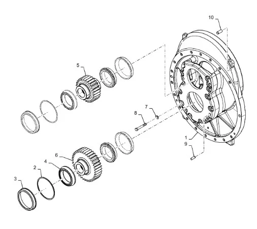 358069A1 - Прокладка толщ. 2,7мм подш. шест. редукт. пониж. моста 500сер. St. QT